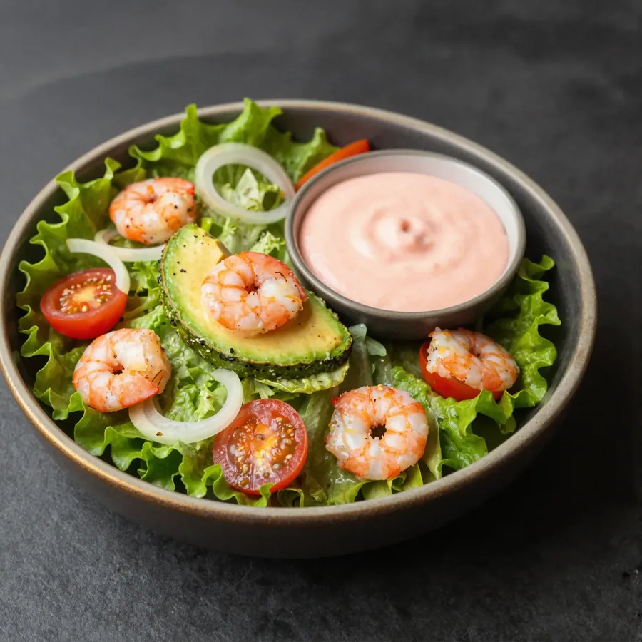 Salade d'avocats aux crevettes